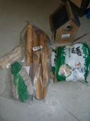 *Bird Feed Fat Balls, Bird Box, Wind Chimes, Glove