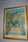 Gilt Framed Print of Claude Monet's Artist Garden