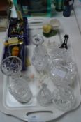 Cut Glass Crystal Vases and Ornaments etc.