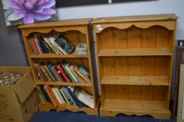 Two Pine Bookshelves