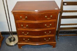 Serpentine Front Four Drawer Chest
