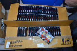 Two Boxes of Unopened Audio Cassettes