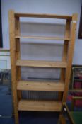 Pine Five Height Storage Shelf Unit