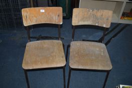 Pair of Vintage MFI Ted Stacking Chairs