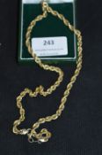 925 Sterling Silver plus 9ct Gold Plated Neck Chai