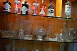 Cut Glass Vases, Jugs, Bowls, etc.