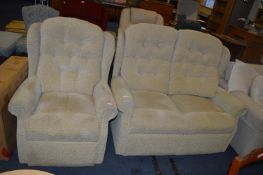 Two Seat Sofa and Matching Armchair