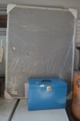 Blue Metal Home Filing Box plus Office Pin Board