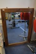 Large Pine FRamed Wall Mirror