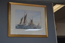 Two Framed Max Parsons Sailing Ship Prints