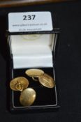 Pair of Gents 18ct Gold Cufflinks