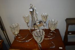 Chrome & Glass Chandelier