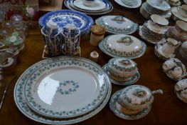 Old Ivy Serving Dishes, Tureens, plus Greenby Blue