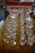 Cut Glass Crystal Bowls, Wine Glasses, etc.