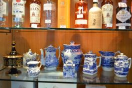 Blue & White Pottery by Spode, Ringtons, etc.