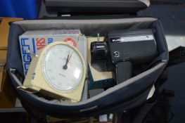 Photography Bag Containing Binoculars, Cameras and