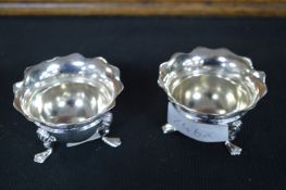 Pai of Hallmarked Silver Salts