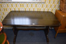 Dark Oak Ercol Style Dining Table (AF)