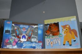 360 R/C Stunt Racer and a Trotting Pony