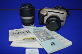 Minolta Vectis KIt Camera and Telephoto Lens