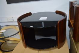 *Circular Glass Topped Coffee Table