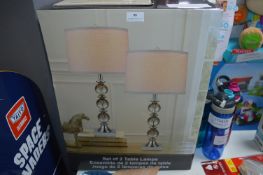 *Crystal Lamp Set 2pk