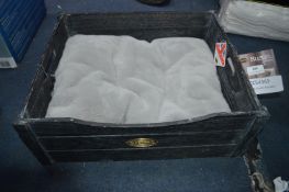 *Scruffs Rustic Wooden Dog Crate with Cushion