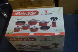 *Whitestar 18pc Non-Stick Pan Set