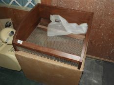 *Pair of Hardwood Framed Veg Drawers with Perforat