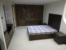 *Fitted Bedroom Suite in Nokki & Metallic Black High Gloss