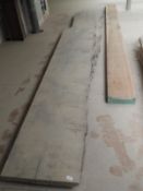*Two Lengths of Waney Edge Oak ~380x50x.5cm plus O