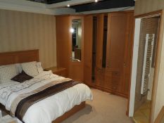 *Golden Oak Fitted Bedroom Unit