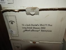 *Box of 12 Jack Daniels Branded Glasses