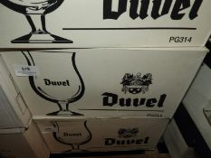 *Box of 12 Duvel Branded Glasses