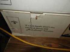 *Box of 12 Jack Daniels Branded Glasses