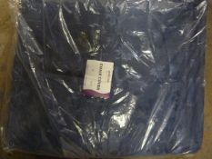 *60 Navy Brocade Chair Covers