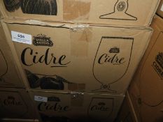*Box of 12 Branded Stella Artois Cidre Glasses
