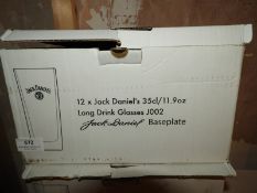 *Box of 12 Jack Daniels Branded Glasses