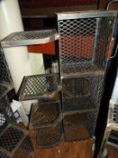 *Expanded Mesh Back of Bar Display Stand