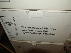 *Box of 12 Jack Daniels Branded Glasses