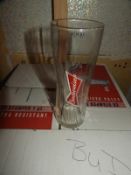 *Box of 24 Budweiser Branded Glasses