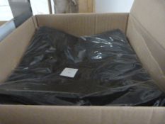 *60 Black Polycotton Chair Covers