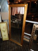 *Gilt Framed Bevelled Edge Wall Mirror