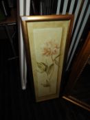 *Gilt Framed Floral Print