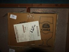 *Box of 12 Branded Stella Artois Cidre Glasses