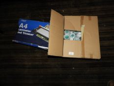 *A4 Laminator and a Box of Dispensing Caps