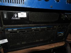 *Behringer Europower Professional Sound Series 2x1200w Power Amplifier