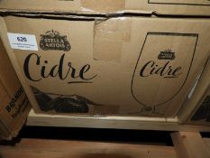 *Box of 12 Branded Stella Artois Cidre Glasses