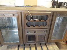 *Gamco Two Door Bottle Cooler with 8 Wine Bottle Section