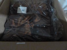 *74 Chocolate Crushed Taffeta Chair Covers